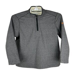 Orvis Classic Collection Mens XXL Gray Half Zip Pullover Fleece Lined